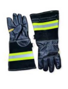 Long Leather Fireman Gloves
